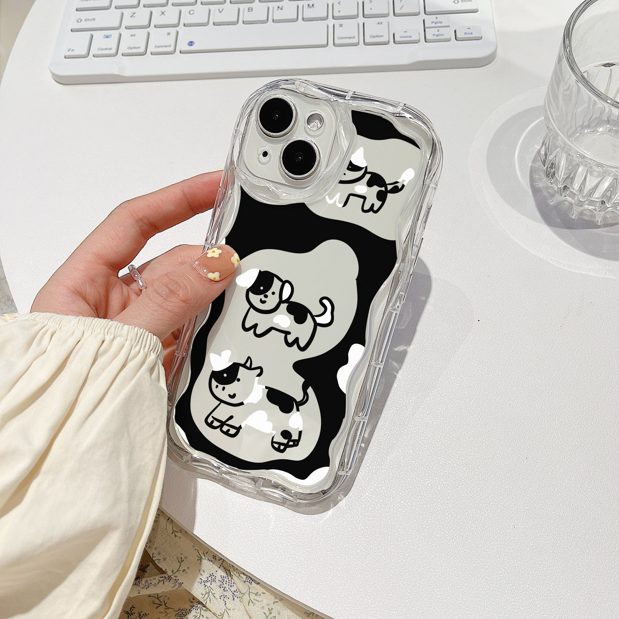 Cute Cow iPhone Cases for Series 14 13 12 11 X Xs XR Pro Max Mini