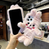 Cute Bunny Plush iPhone Cases for Series 14 13 12 11 X Xs Pro Max