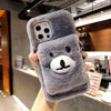 Cute Bear Wristband iPhone Cases for Series 14 13 12 11 X Xs Max Pro