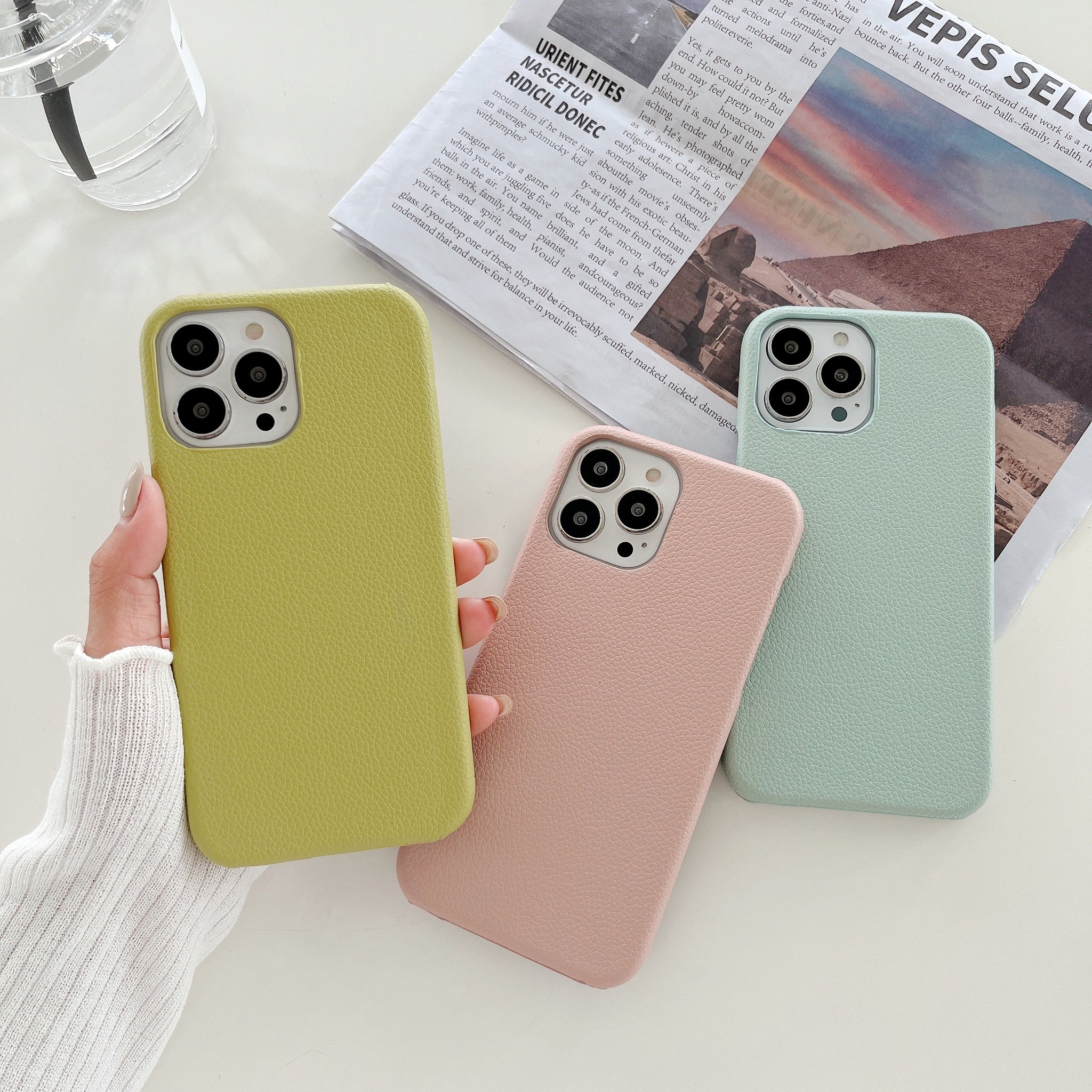 Luxury Lovely Leather Cases for iPhone 14 13 12 11