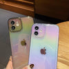 Soft Laser Rainbow Silicone Phone Case For iPhone 11 12 13 14 Pro Max