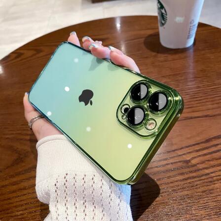 Luxury Gradient Color Transparent Phone Case For iPhone 14 13 12 11 Pro Max
