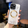 Luxury Magsafe Wireless Charge Marble Case For iPhone 14 13 12 11 Pro Max