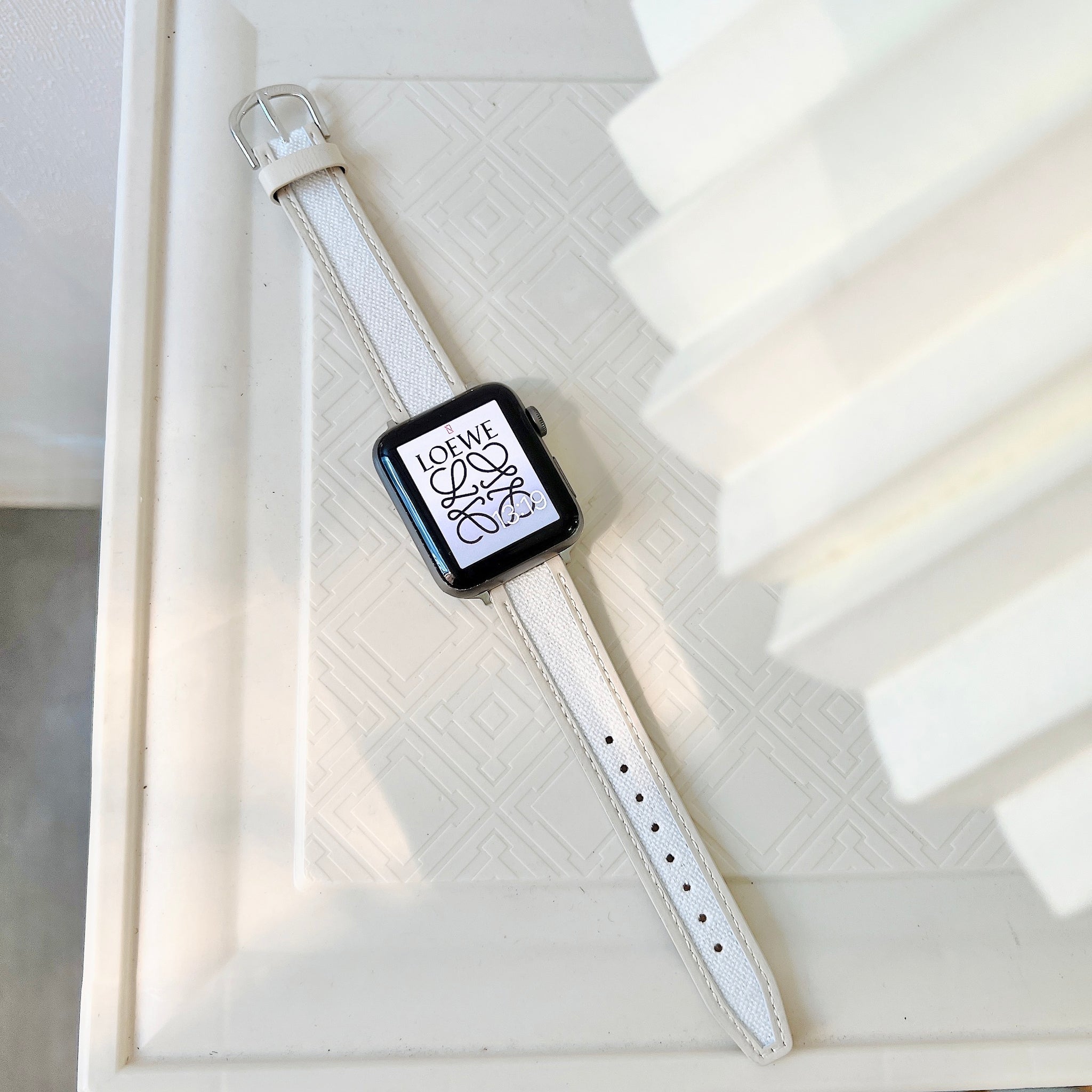 Fashion Leather with Nylon Apple Watch Bands for iWatch Series