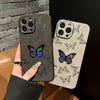Luxury Cortex Butterfly Phone Case For iPhone 14 13 12 11 Pro Max