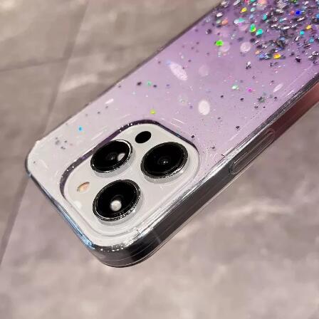 Luxury Glitter Clear iPhone Case for Series 11 12 13 14 Pro Max