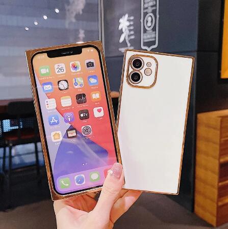 Soft Square Electroplated Phone Case For iPhone 11 X Xs Max 7 8 Plus