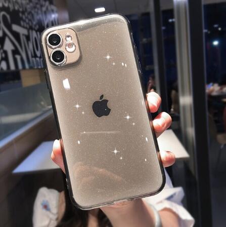 Glitter Candy Color Clear Case For iPhone 11 12 13 14 Pro Max