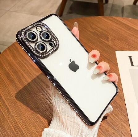 Luxury Diamond Glitter Clear Phone Case for iPhone 14 13 12 11 Pro Max