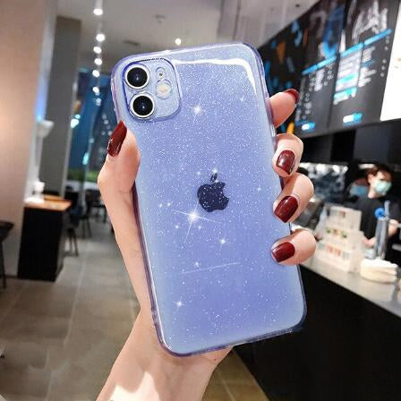 Glitter Candy Color Clear Case For iPhone 11 12 13 14 Pro Max