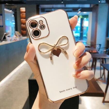 Love Heart Bowtie Phone Case for iPhone 11 12 13 14 Pro Max