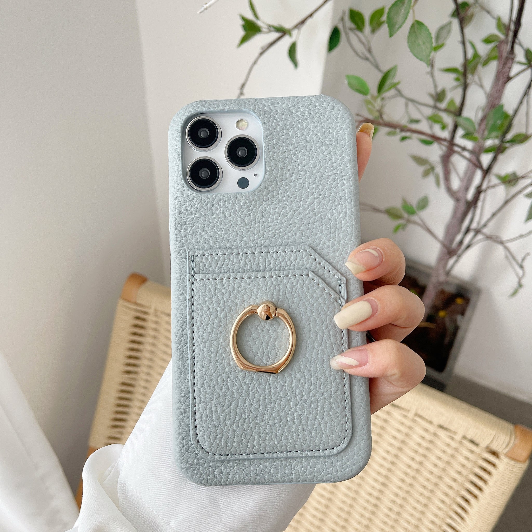 Luxury Leather Loop Cases with Card Holder for iPhone 14 13 12 11 Pro Max