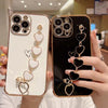 Soft Electroplated Love Heart Silicone Case For iPhone 11 12 13 Pro Max