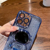 Luxury Astronaut Fold Stand Holder Glitter Plating Case for iPhone 14 13 12 11 Pro Max