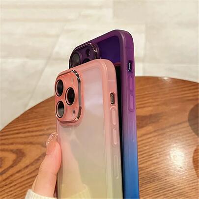 Gradient Rainbow Clear Phone Case For iPhone 14 13 12 11Pro Max