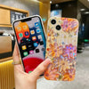 Flower Glitter Laser Case For iPhone 11 12 13 X Series