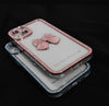 Luxury Glitter Bling Diamond Bow Tie Transparent Case for iPhone 11 12 13 Pro Max