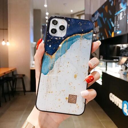 Gold Foil Phone Case For iPhone 11 12 Pro Max