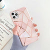 Luxury Geometric Marble Phone Case For iPhone 11 12 13 mini Pro Max XS X XR 7 8 Plus SE 2020