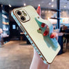 Soft Love Heart Wrist Strap Phone Case For iPhone 12 13 14 Pro Max