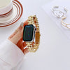Luxury Double-Bead Style Metal Chain Link Apple Watch Bands for iWatch All Series