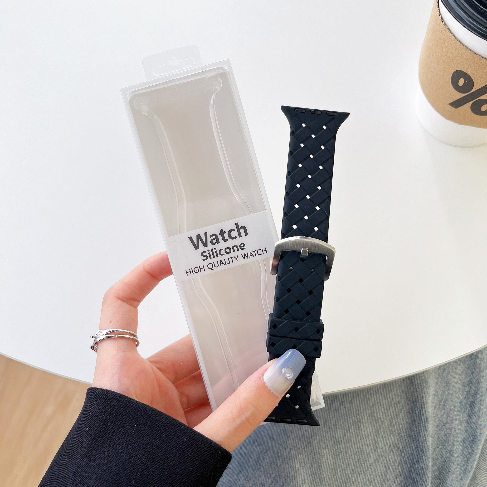 Silicone Grid Style Apple Watch Bands for iWatch All Series