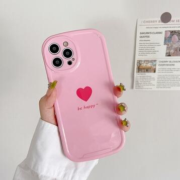 Love Heart Phone Case For iPhone 11 12 13 Pro Max XS X XR Max Soft Silicone Shockproof Bumper Cases Cover