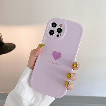 Love Heart Phone Case For iPhone 11 12 13 Pro Max XS X XR Max Soft Silicone Shockproof Bumper Cases Cover