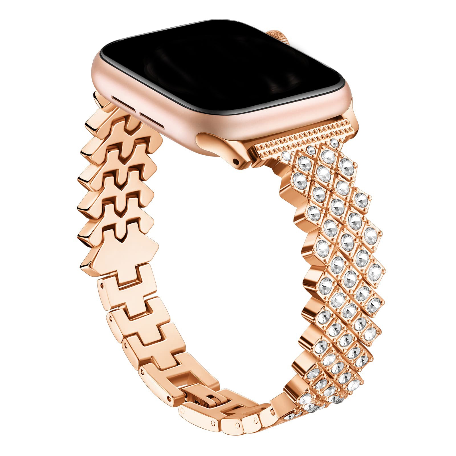 Luxury Rhombus Style Bracelet with Rhinestones Apple Watch Bands for All Series