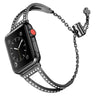 Luxury Rhinestones Stainless Steel Bracelet iWatch Bands for All Series