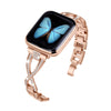 Luxury Stainless Steel Bracelet with Rhinestones Apple Watch Bands for All Series